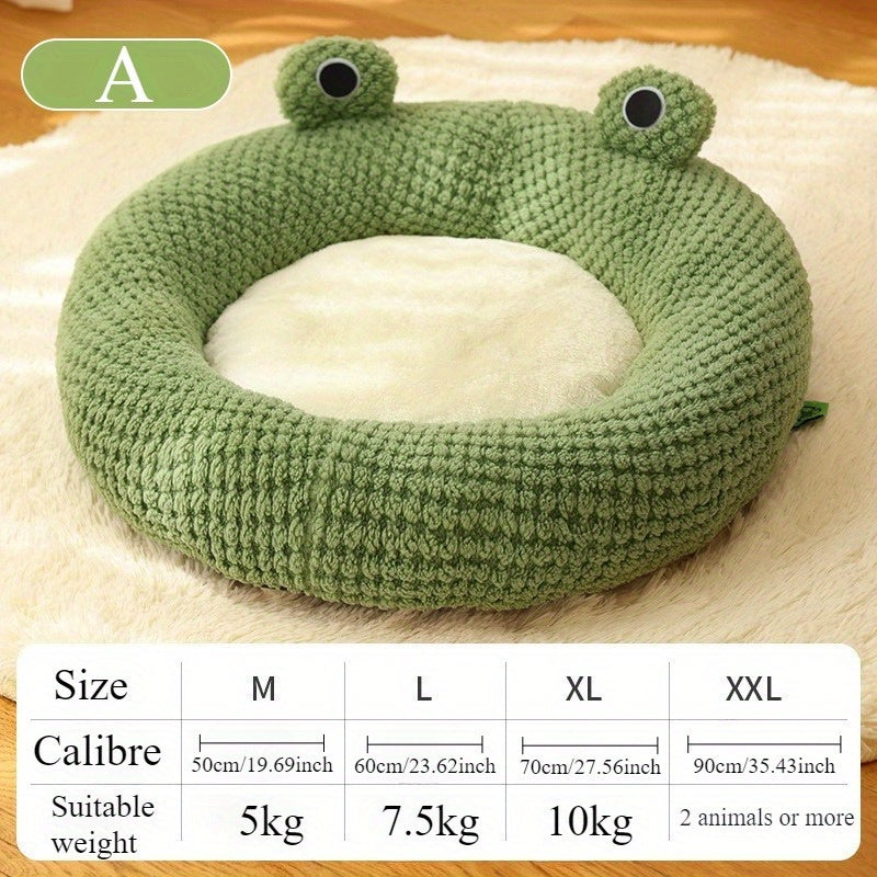 Adorable Frog-Shaped Cat Bed - Cozy Comfort for Cats