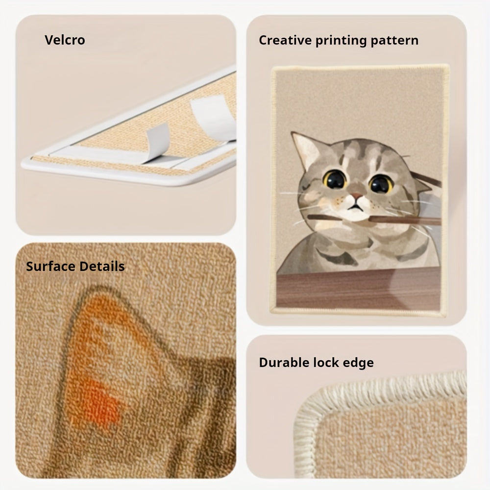 Wall-Mounted Cat Scratcher & Furniture Protector