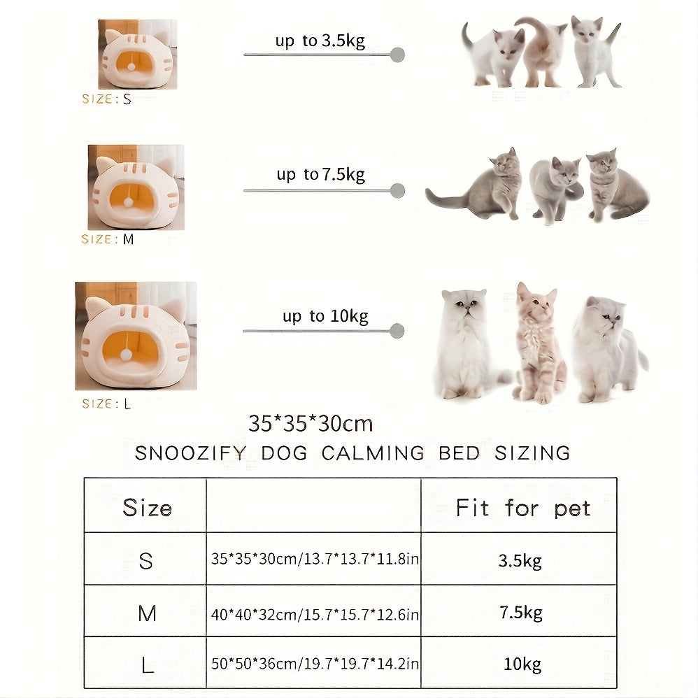 Whisker Haven Cat Bed – Cozy, Non-Slip, All-Season Comfort!