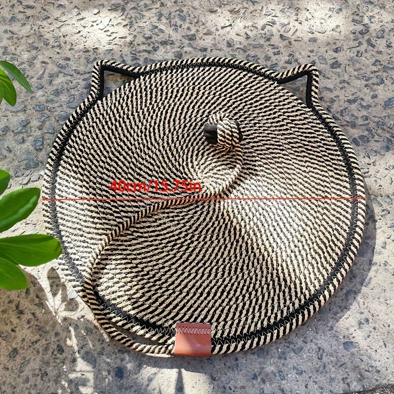 Deluxe Sisal Cat Scratching Mat – Durable Pad with Ball Toy