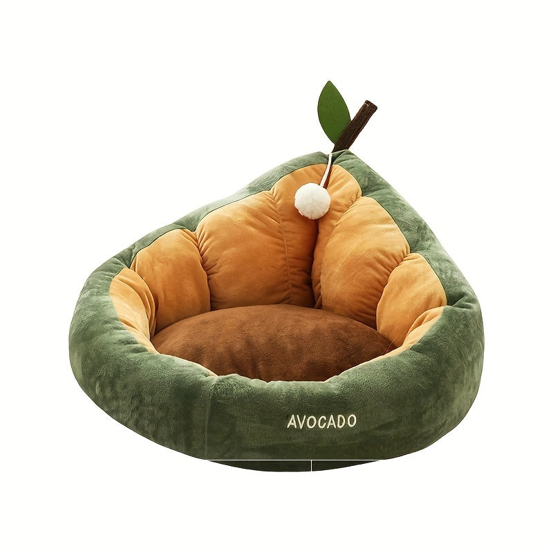 All-Season Cat Bed – Semi-Enclosed, Thick & Cozy Design