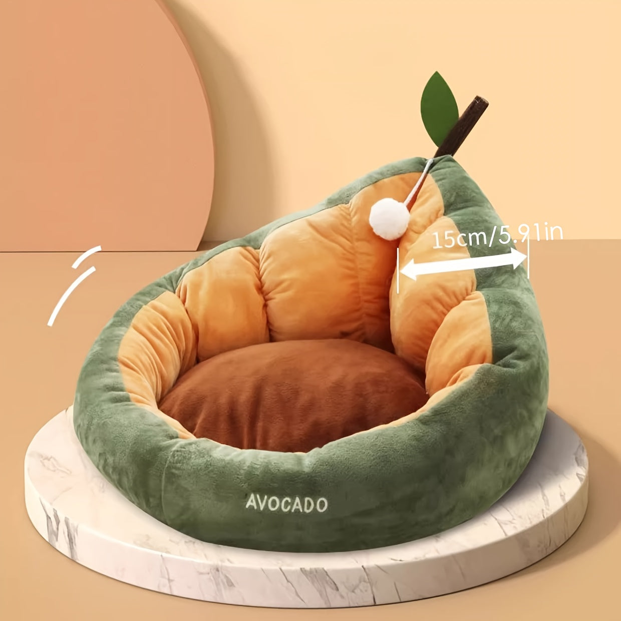 All-Season Cat Bed – Semi-Enclosed, Thick & Cozy Design