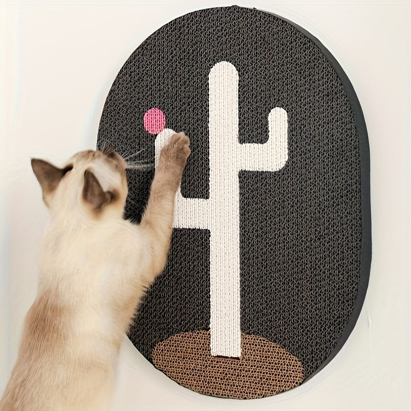 Colorful Flat Cat Scratching Board – Wall-Mounted & Durable