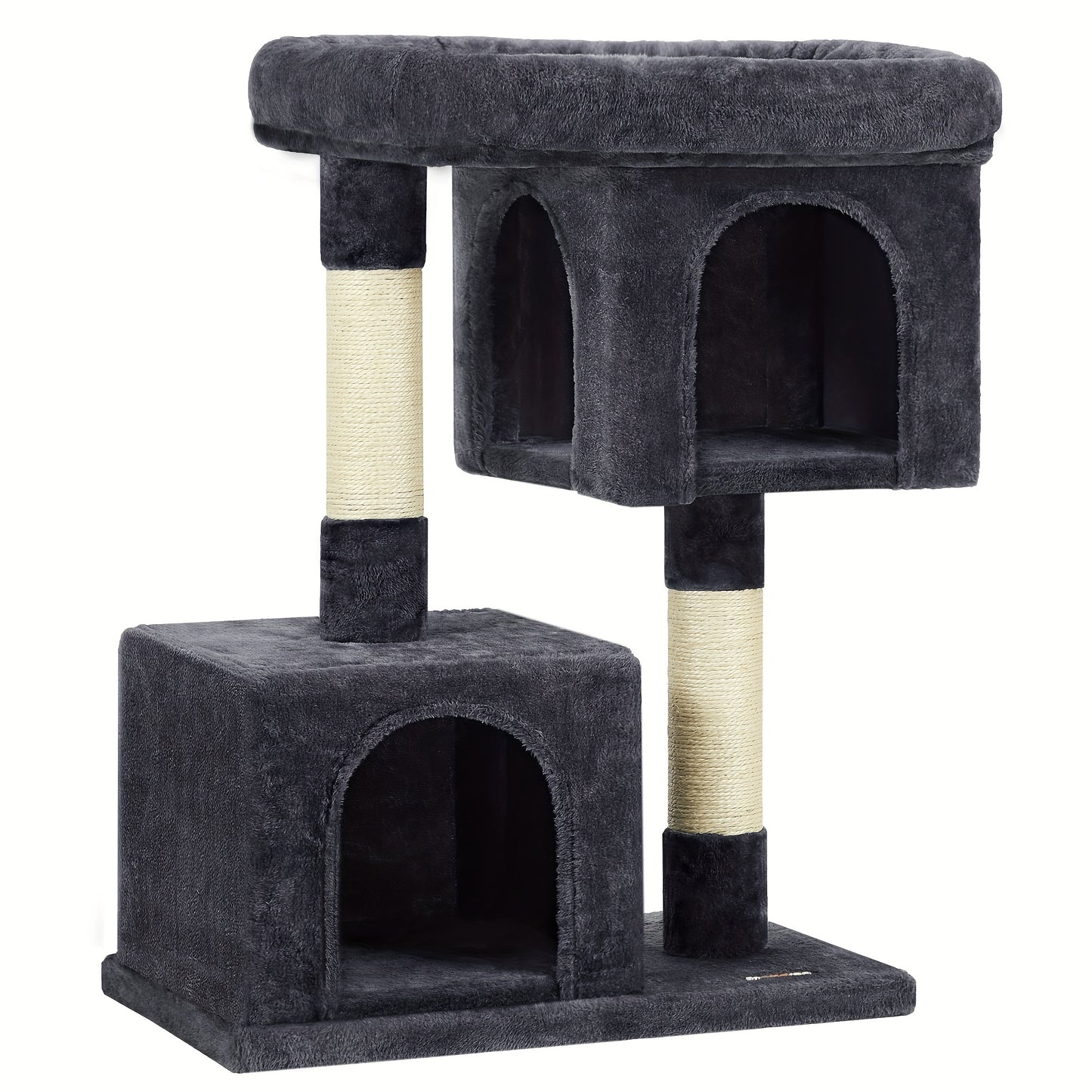 Feandrea 33-Inch Cat Tree – Tower with Perch, Caves & Scratching Post