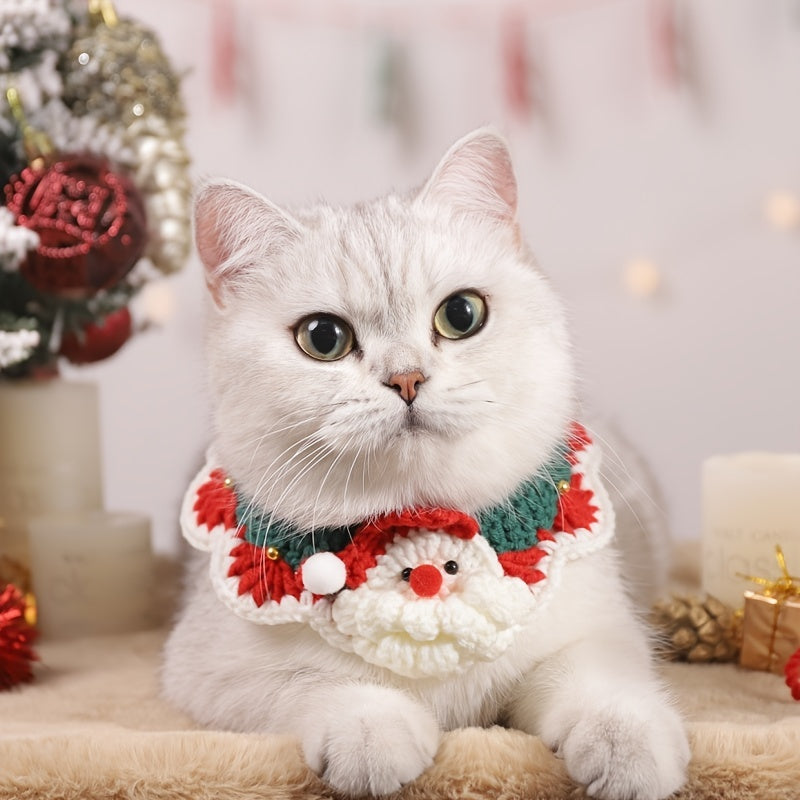 Christmas Cat Collar – Santa Claus Holiday Design