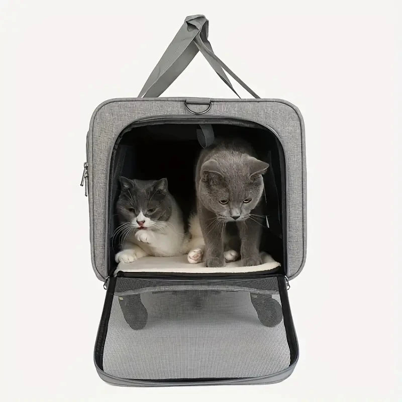 Extra Large Pet Trolley Case – Foldable & Detachable Travel Carrier