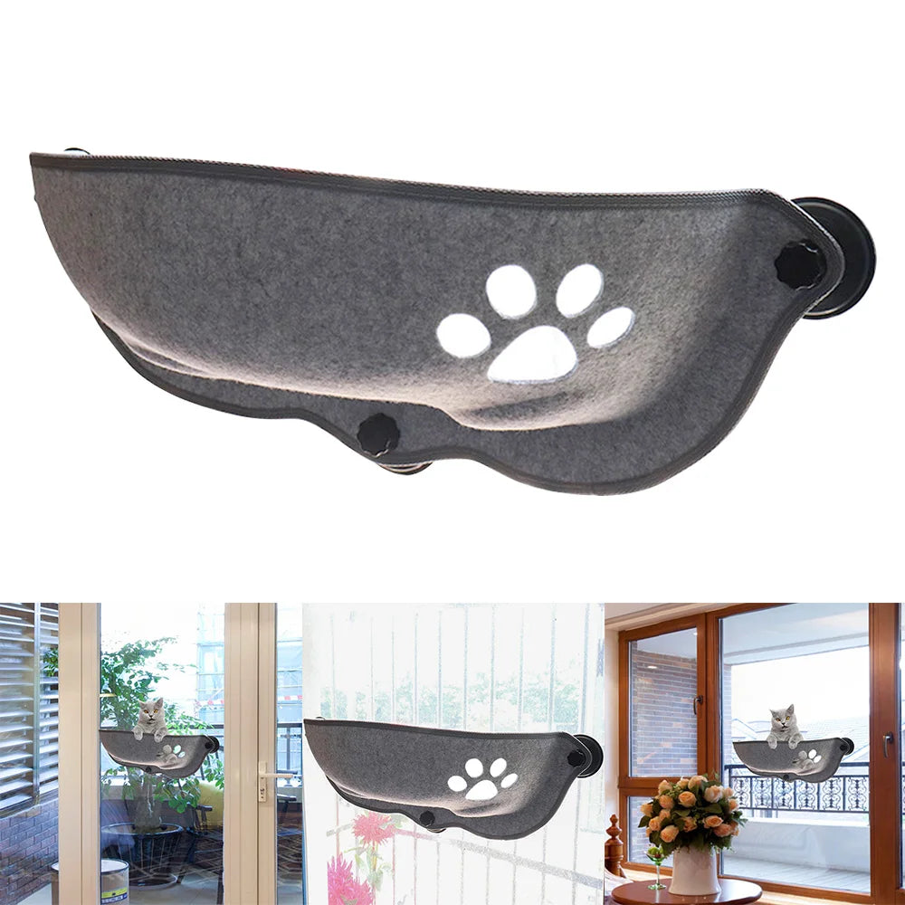 Strong Suction Cat Window Hammock – Cozy Bed with a View!