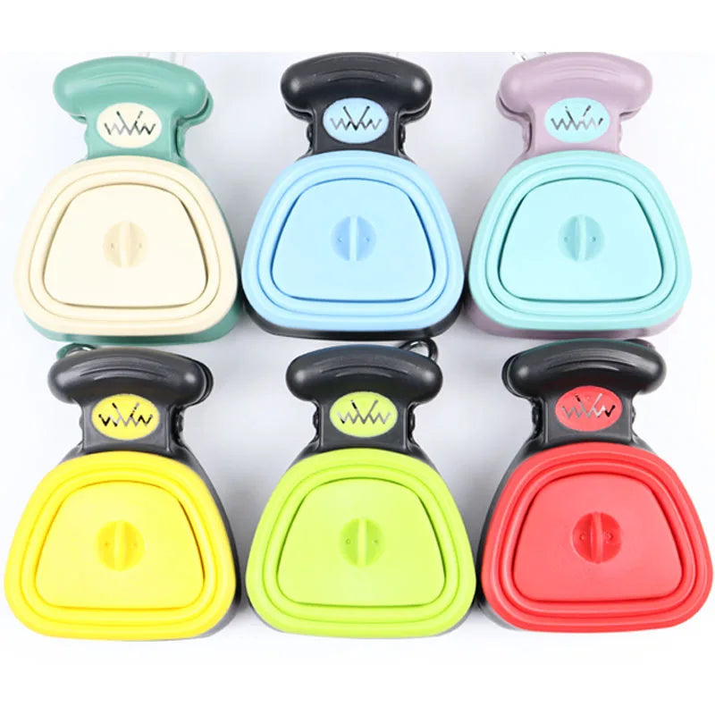 Travel Dog Poop Bag Dispenser & Foldable Pooper Scooper – Efficient Animal Waste Picker