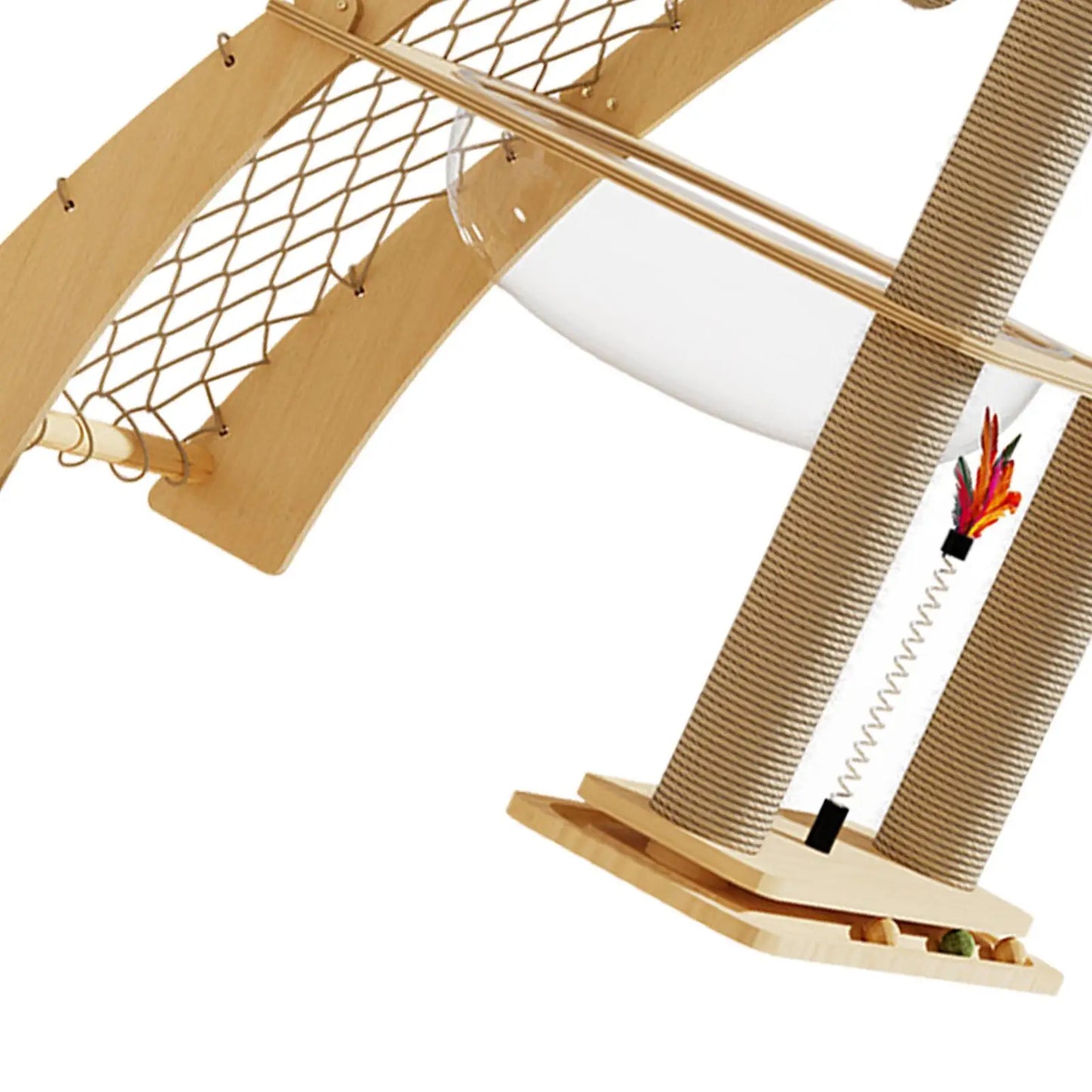 Cat Tree with Space Capsule – Furniture Protector & Playhouse