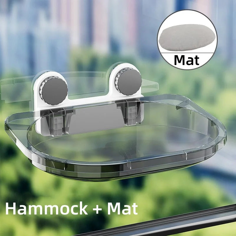 Large Cat Window Hammock – Strong Suction Cups, Breathable Bed & Scratcher