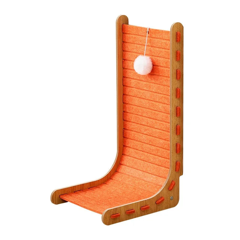 L-Shaped Cat Scratching Board – Oversized All-in-One Toy & Nest