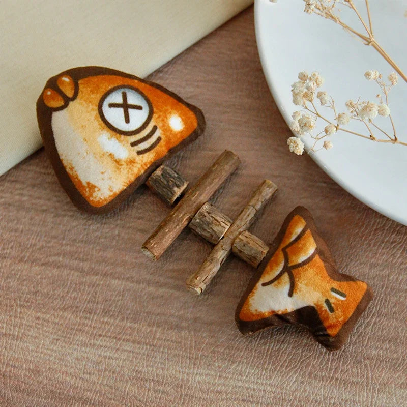 Matatabi Fish Bone Cat Toy – Teeth Grinding Fun