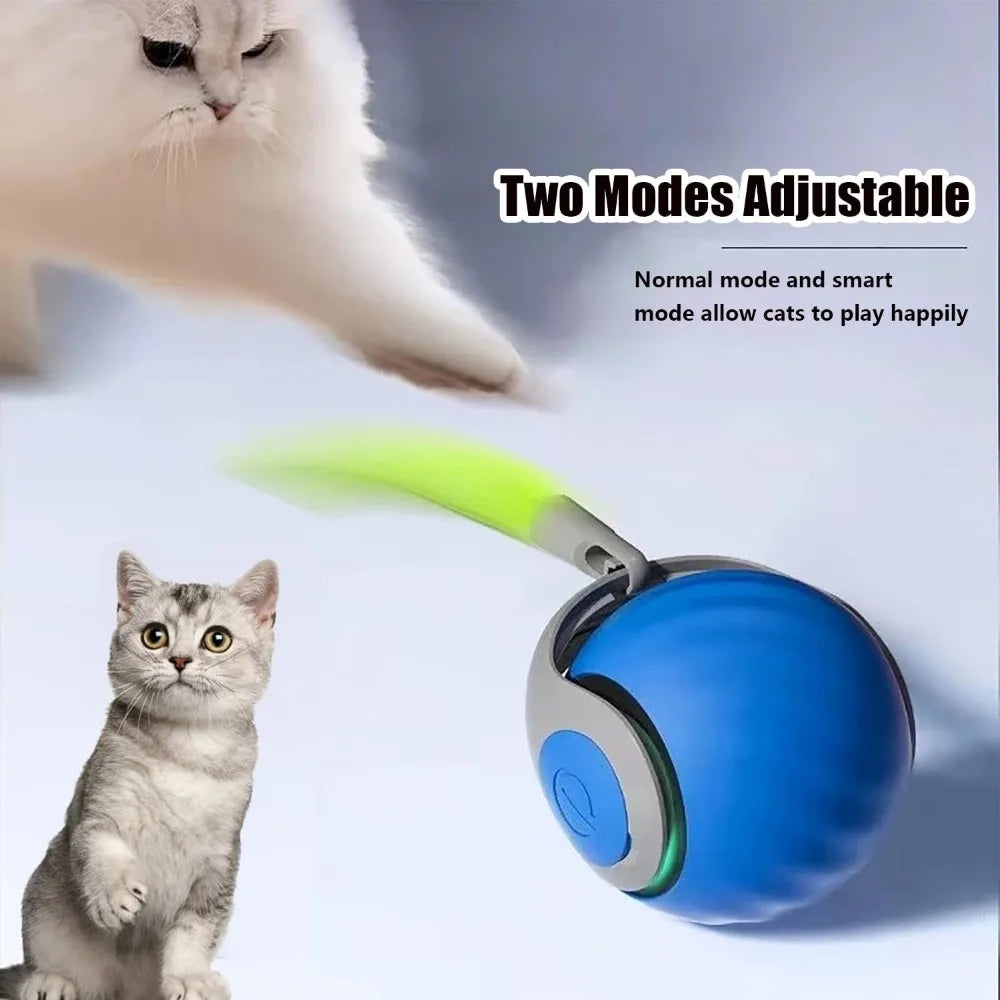 Speedy Tail 2.0 Smart Cat Toy Ball – Two-Speed, Automatic Moving Interactive Toy