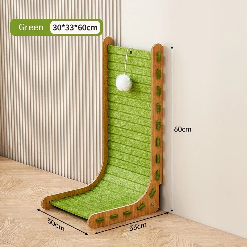 L-Shaped Cat Scratching Board – Oversized All-in-One Toy & Nest