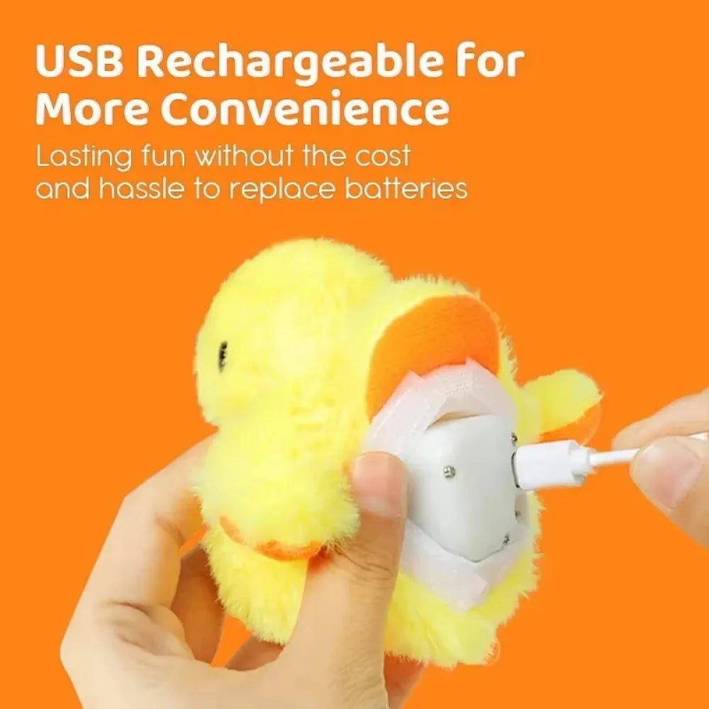 Flapping Duck Cat Toy – Interactive Electric Plush with Vibration Sensor