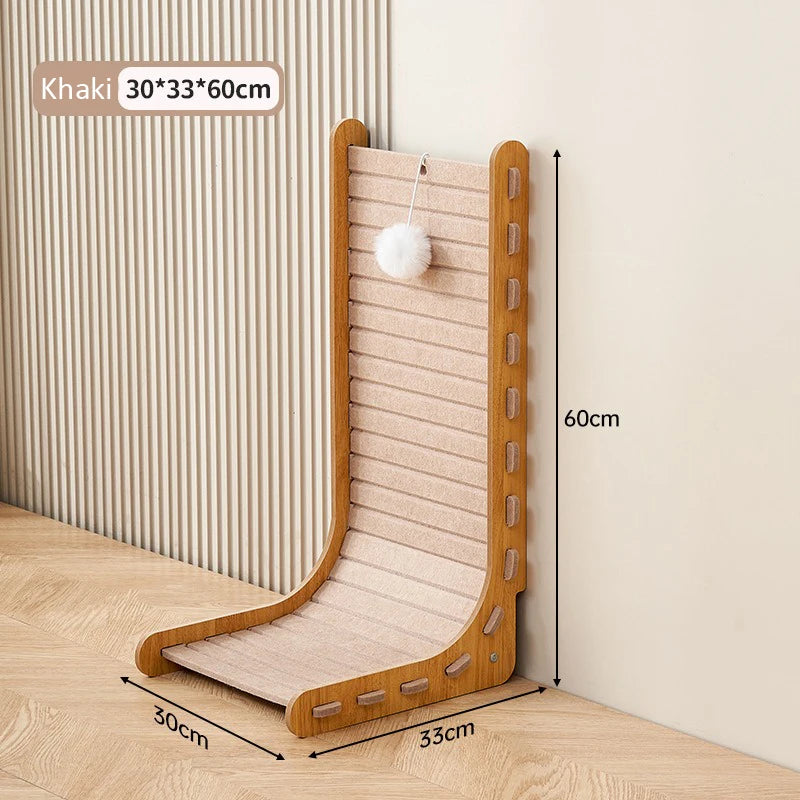 L-Shaped Cat Scratching Board – Oversized All-in-One Toy & Nest