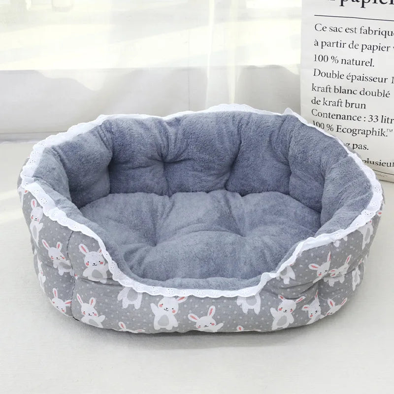 Super Soft Hairy Pet Bed – Warm Sofa for Cats & Small Dogs