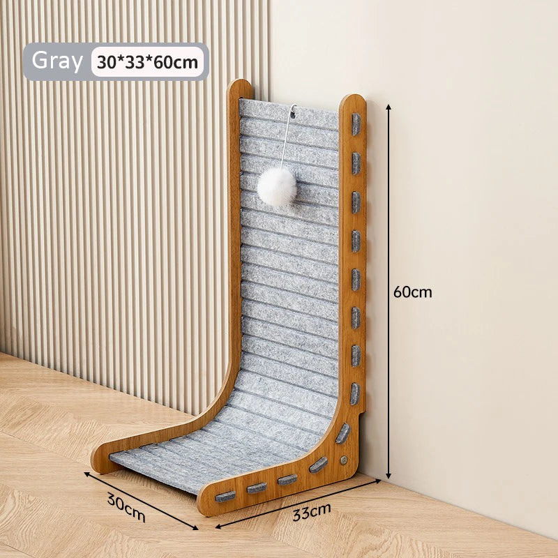 L-Shaped Cat Scratching Board – Oversized All-in-One Toy & Nest