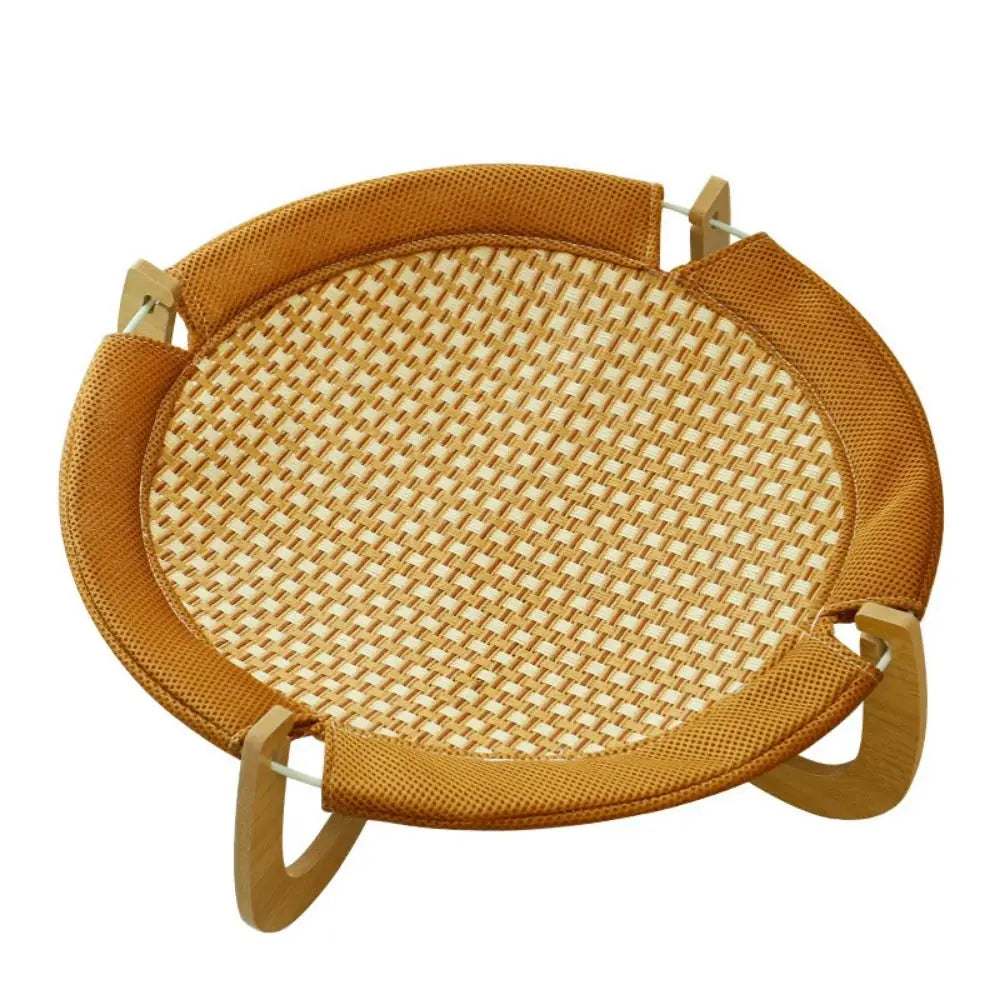 Sturdy Wooden Hammock Bed for Cats & Small Dogs