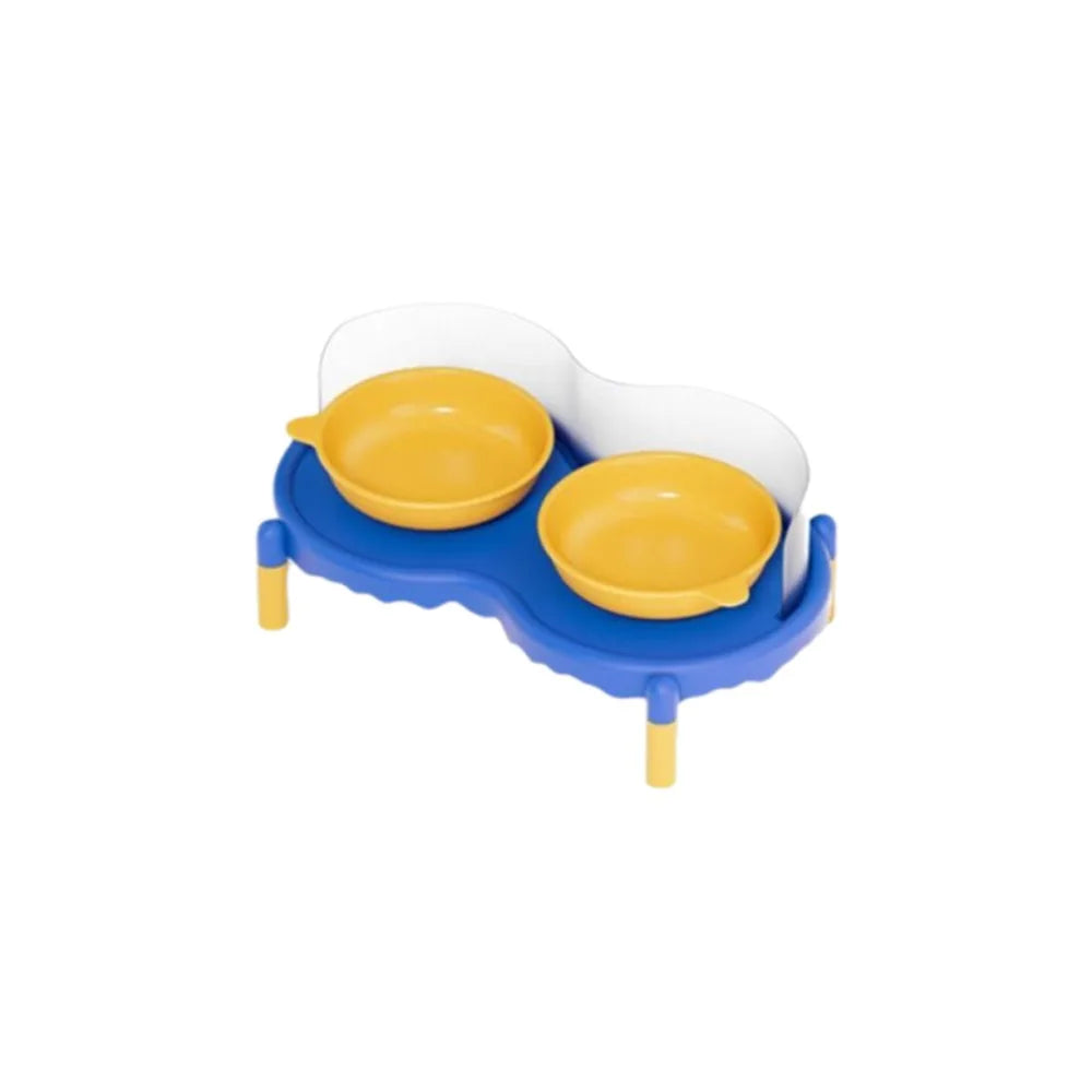 Anti-Slip Ceramic Double Cat Bowls – Elevated Stable Feeder