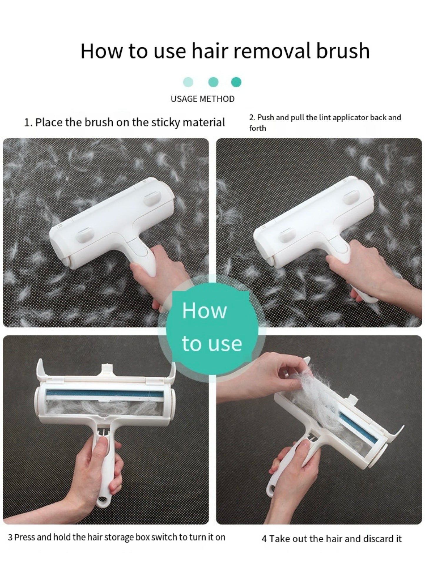 Pet Hair Remover Roller – Fast & Easy Fur Cleanup