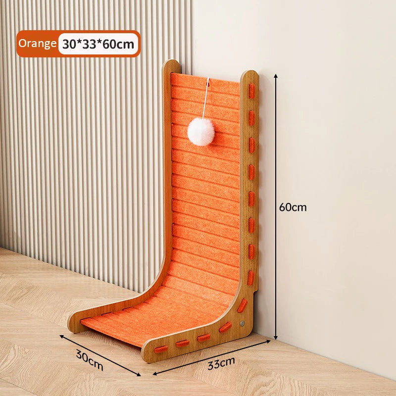 L-Shaped Cat Scratching Board – Oversized All-in-One Toy & Nest