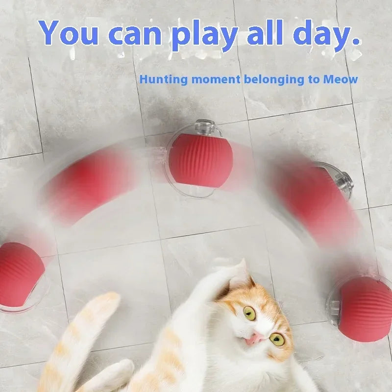 Jouet à roulettes intelligent pour chat