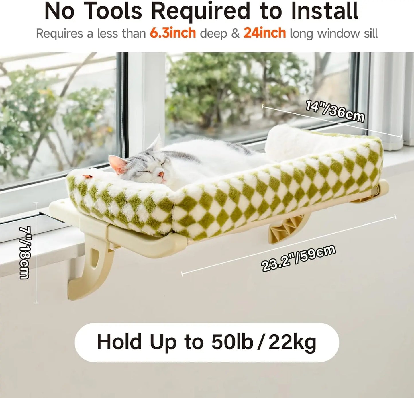 Sliding Cat Hammock – Easy Adjust & Super Strong!