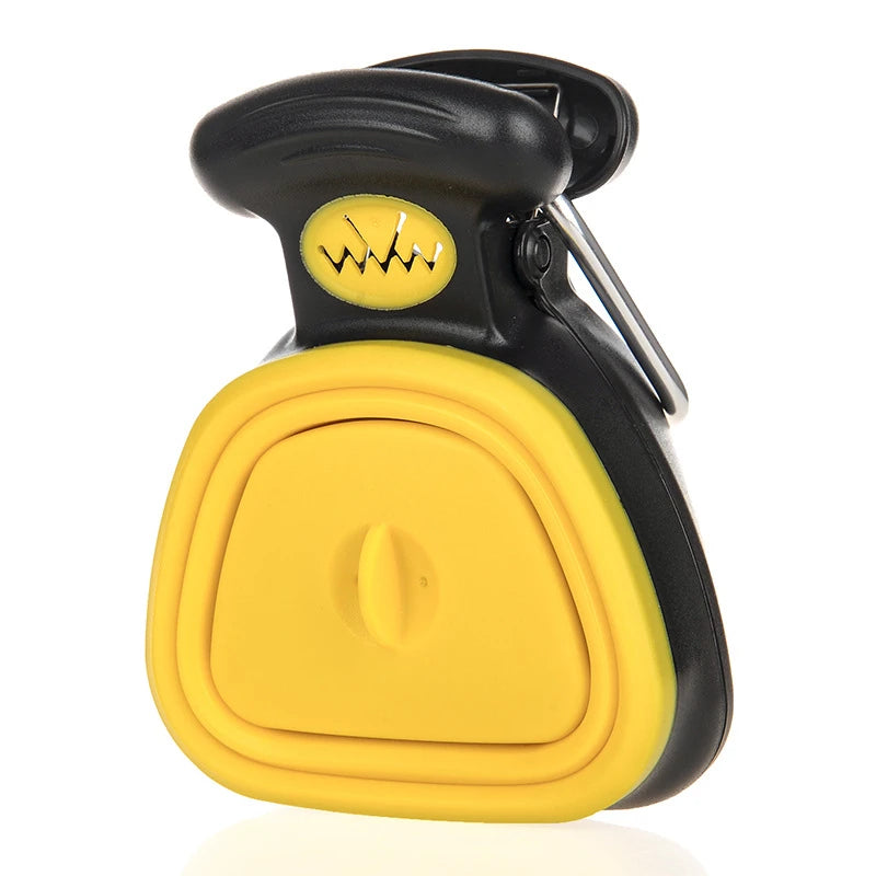 Travel Dog Poop Bag Dispenser & Foldable Pooper Scooper – Efficient Animal Waste Picker