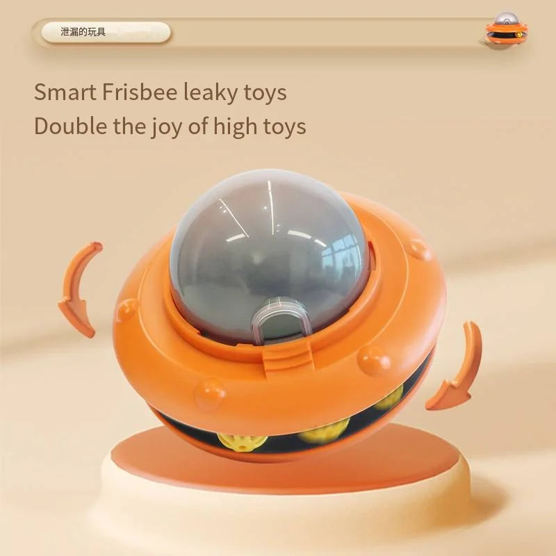Spaceship Cat Turntable Toy – Interactive Treat Dispenser & Teaser (2025)