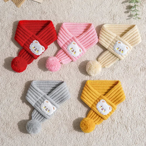 Winter Knitted Pet Scarf – Christmas & Birthday Accessory