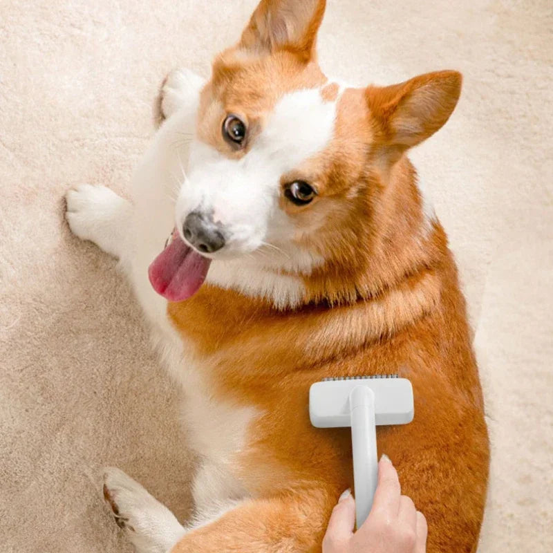 Double-Sided Pet Fur Knot Cutter & Shedding Comb