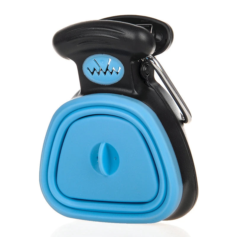 Travel Dog Poop Bag Dispenser & Foldable Pooper Scooper – Efficient Animal Waste Picker
