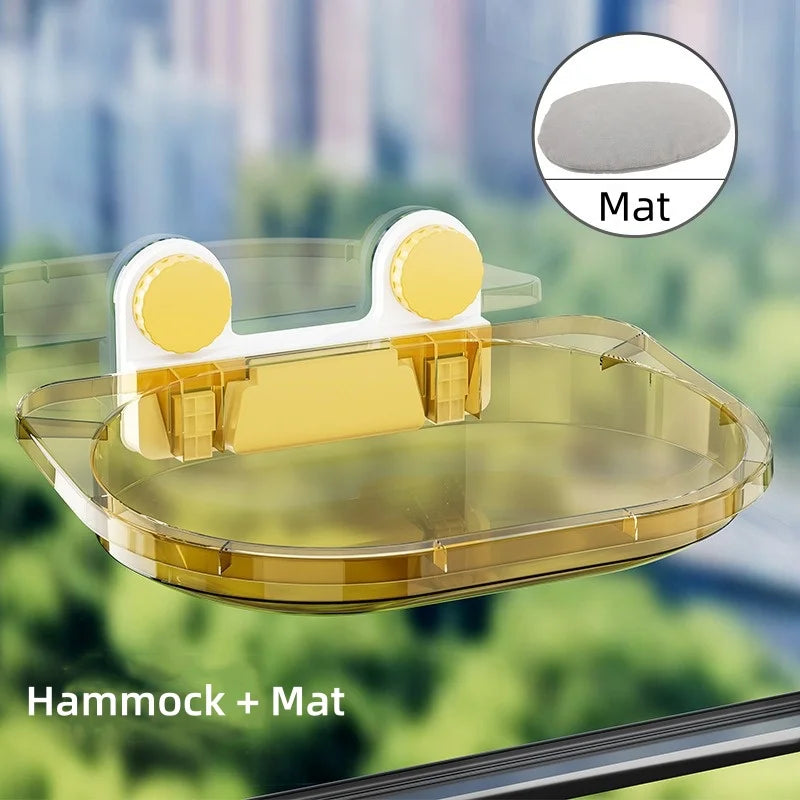 Large Cat Window Hammock – Strong Suction Cups, Breathable Bed & Scratcher