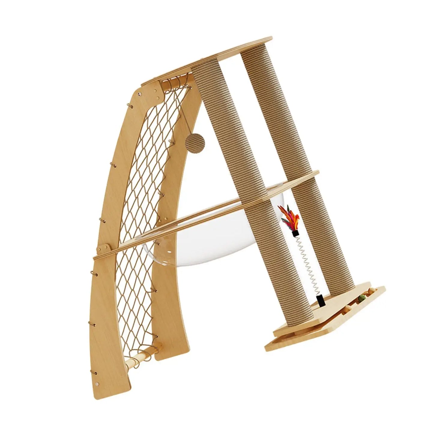 Cat Tree with Space Capsule – Furniture Protector & Playhouse