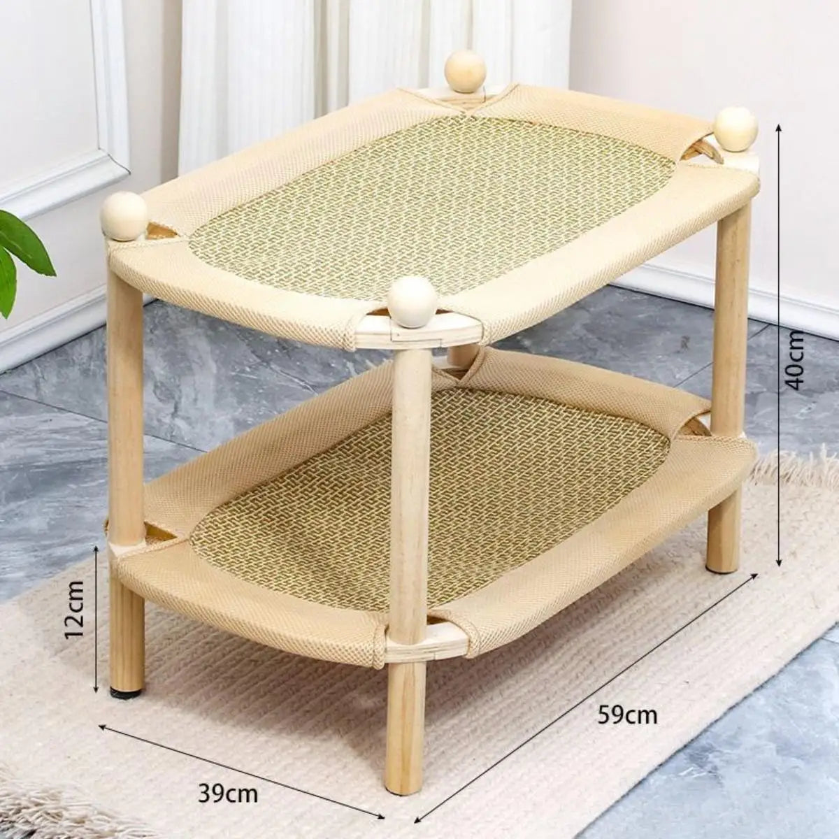 Double-Layer Cat Scratcher Mat – Sofa Bed & Interactive Play Toy