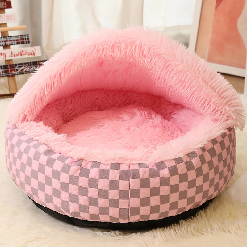 Pets Tent Cat House – Cozy Cave Nest with Mat for Winter Comfort