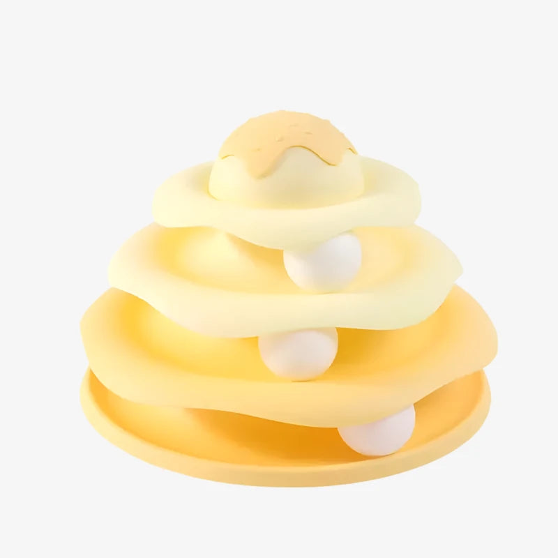 4-Layer Cat Track Tower – Interactive Fun Toy for Kittens