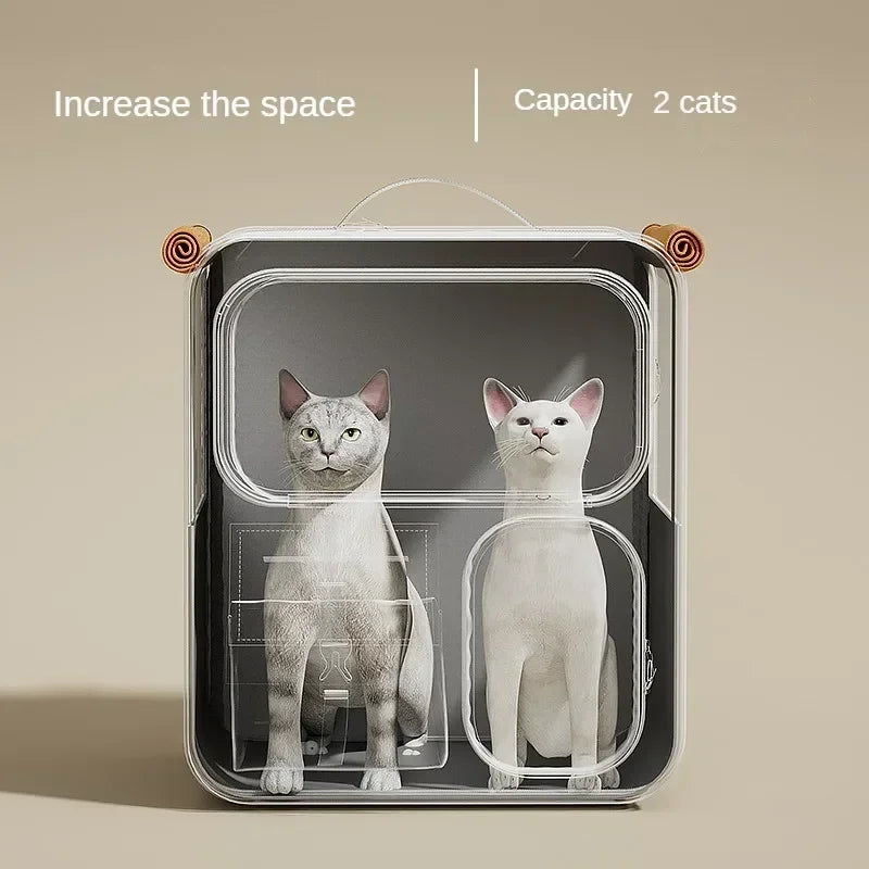 Cat Backpack Carrier with Wheels – Detachable & Travel-Friendly