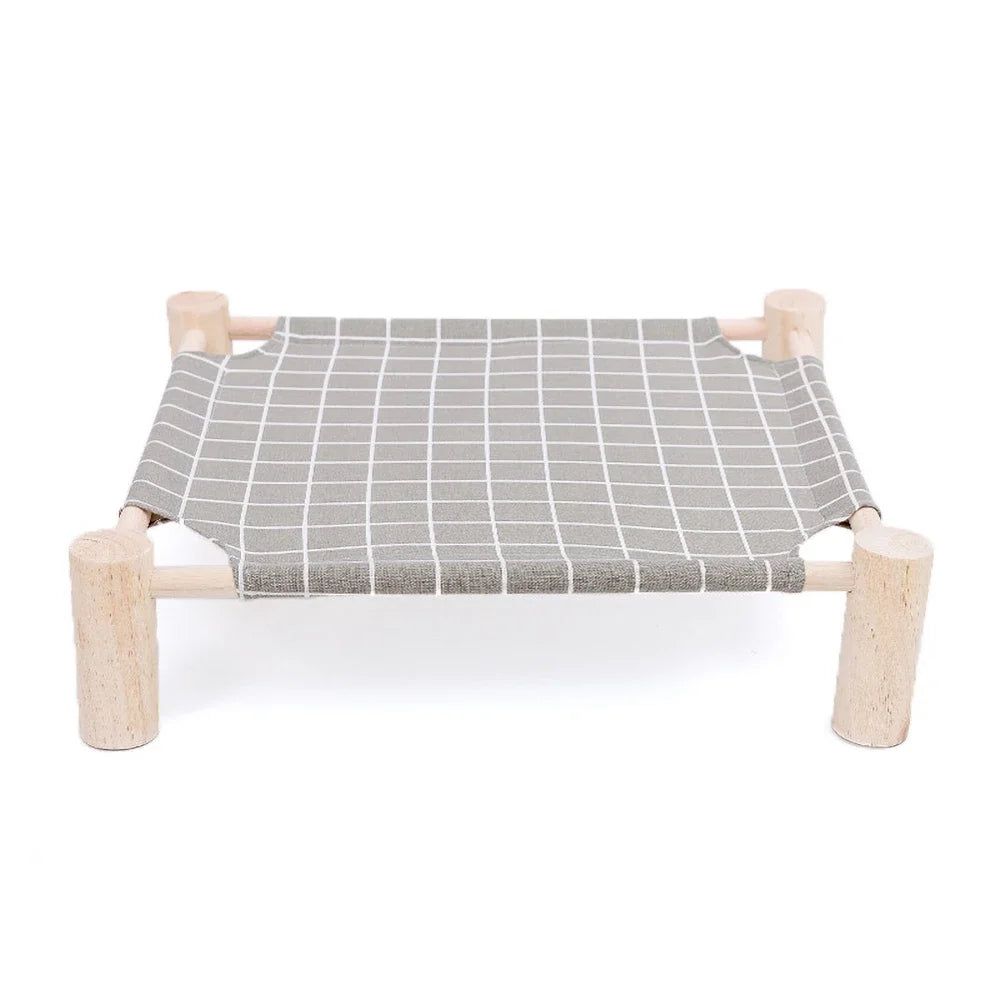 Durable Canvas Elevated Cat Bed