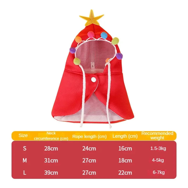 Christmas Cloak for Cats & Dogs – Festive and Fun Design