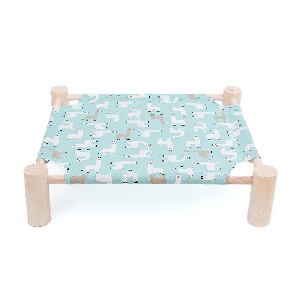 Durable Canvas Elevated Cat Bed