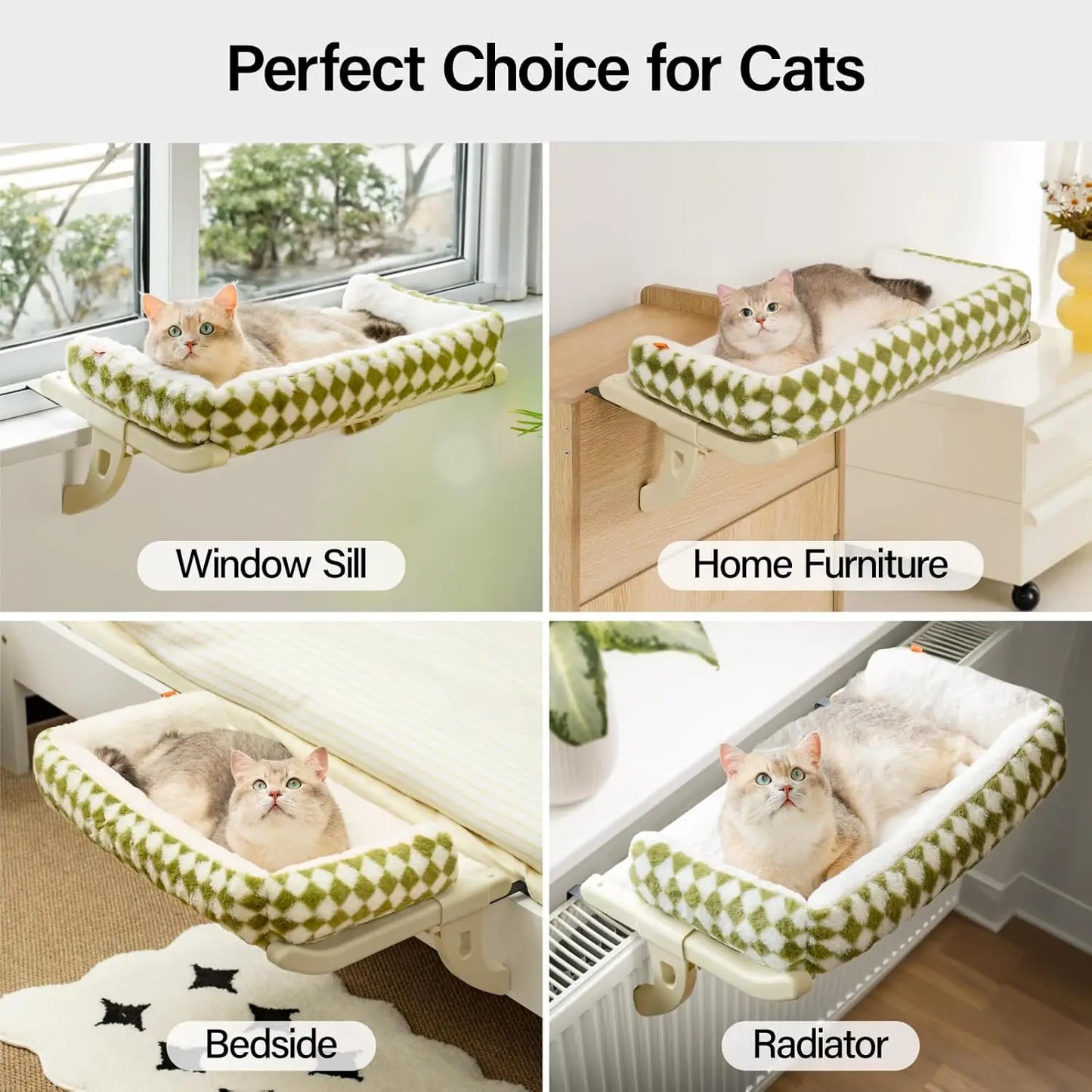 Sliding Cat Hammock – Easy Adjust & Super Strong!