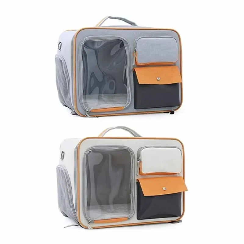 Portable Pet Backpack & Stroller – Trolley Case for Cats & Small Dogs