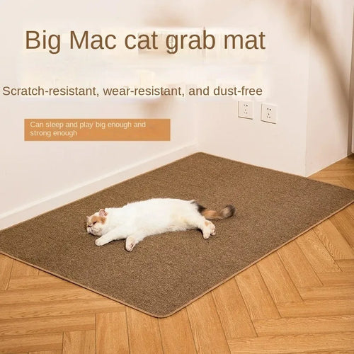 Wear-Resistant Sisal Cat Scratch Mat!