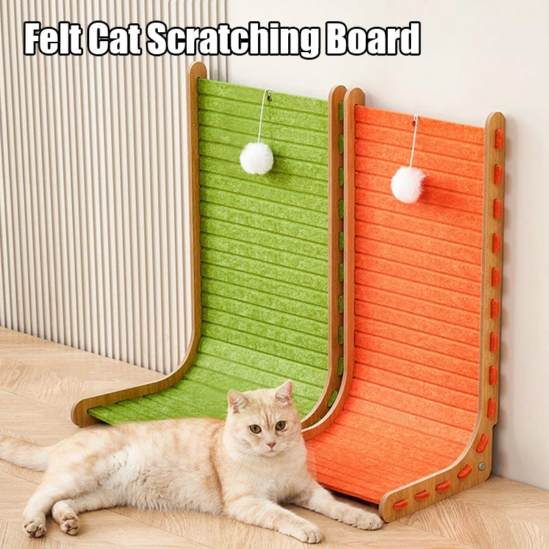 L-Shaped Cat Scratching Board – Oversized All-in-One Toy & Nest