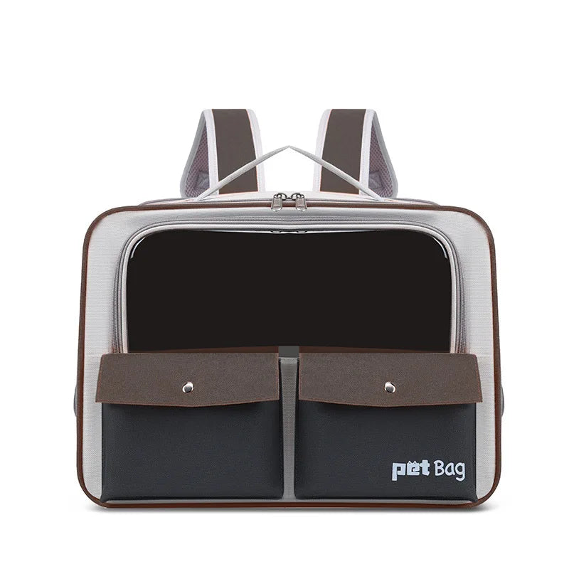 Portable Pet Backpack & Stroller – Trolley Case for Cats & Small Dogs