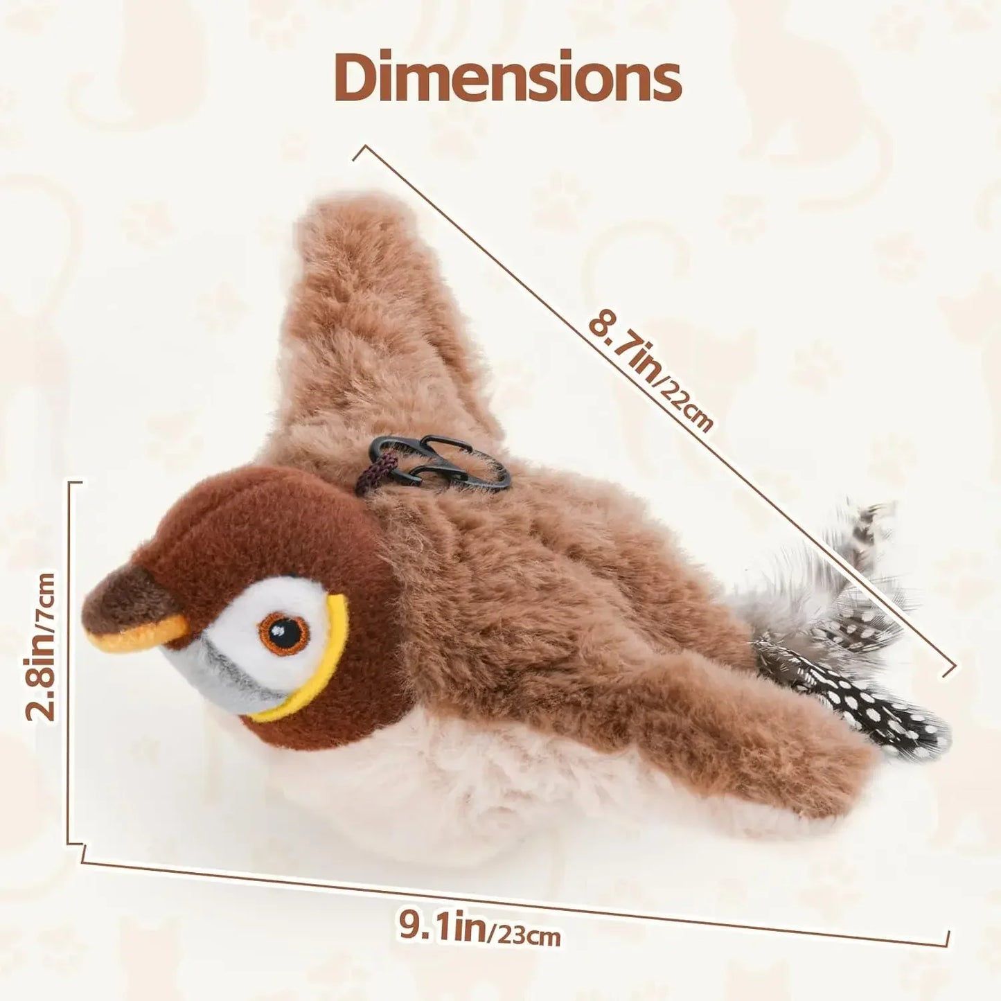 🦜 Interactive Chirping Flapping Bird Toy – The Ultimate Fun for Your Cat! 🐾
