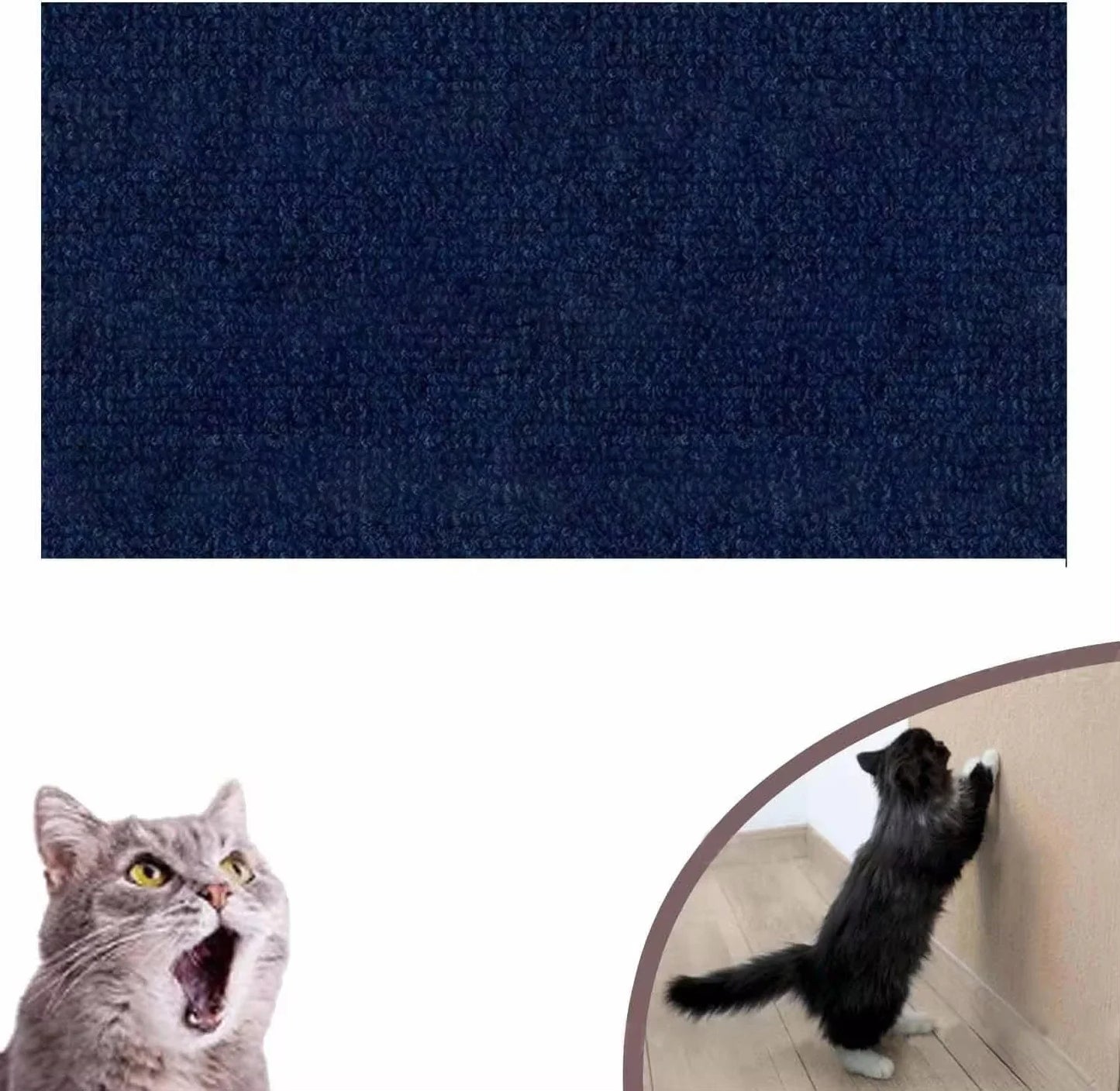 Self-Adhesive Cat Scratch Board – Wall-Mounted, Trimmable Sofa Protector