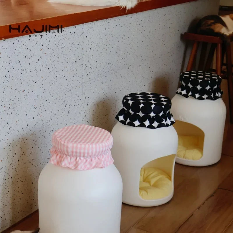 Baby Bottle Cat & Dog Nest – Multi-Functional Pet House & Stool